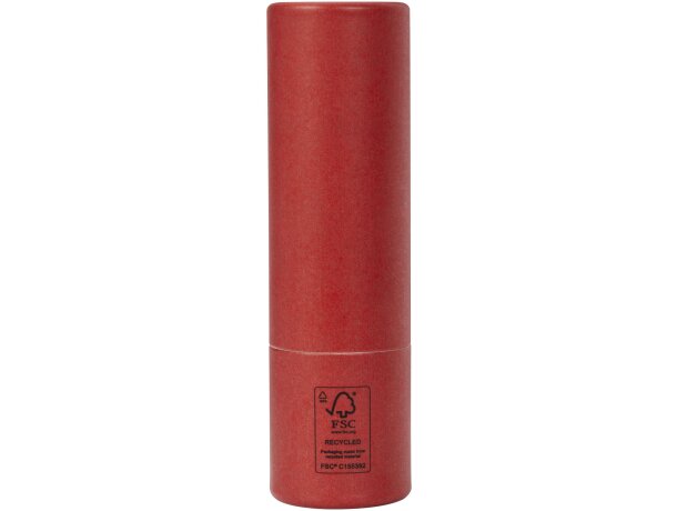 Bálsamo labial Adony SPF15 en envase de papel reciclado Rojo detalle 15