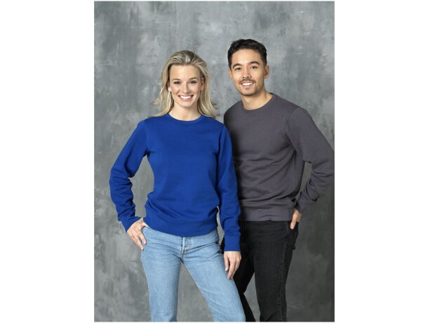 Jersey de cuello redondo para hombre Zenon afelpado Gris tormenta detalle 34