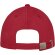 Gorra de 6 paneles Davis Rojo detalle 8