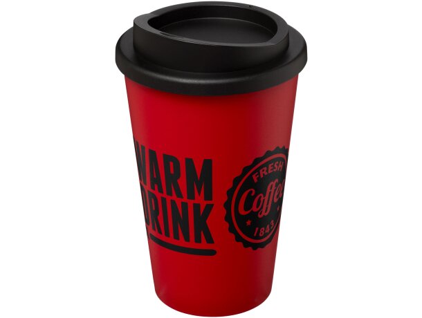 Vaso térmico Americano 350 ml con aislamiento de doble pared Rojo/negro intenso detalle 53