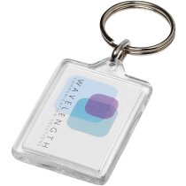 Llavero Y1 Midi transparente con encarte impreso