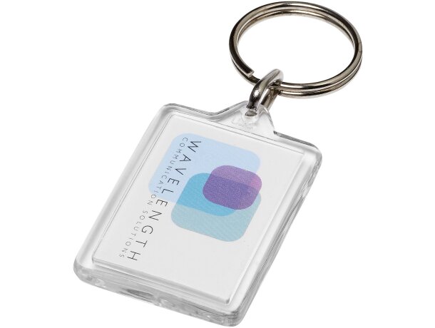 Llavero Y1 Midi transparente con encarte personalizable Transparente claro detalle 2