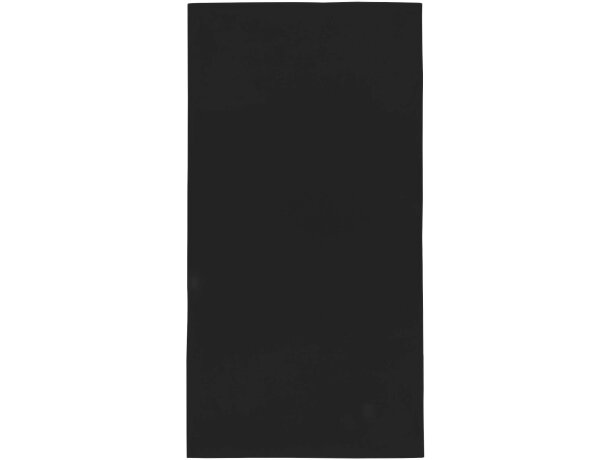 Toalla deportiva Lucas RPET 70x140 con bolsa reciclada Negro intenso detalle 2
