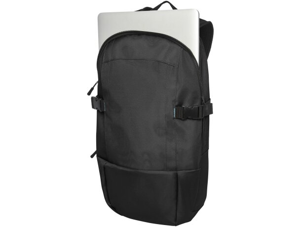 Mochila para portátil de 15 de PET reciclado GRS 8L Baikal Negro intenso detalle 14