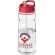 H2O Active® Base Bidón deportivo con tapa con boquilla de 650 ml Transparente/rojo detalle 88
