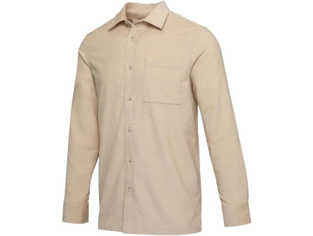 Camisa unisex de pana Alum con bordado y algodón BCI detalle 6