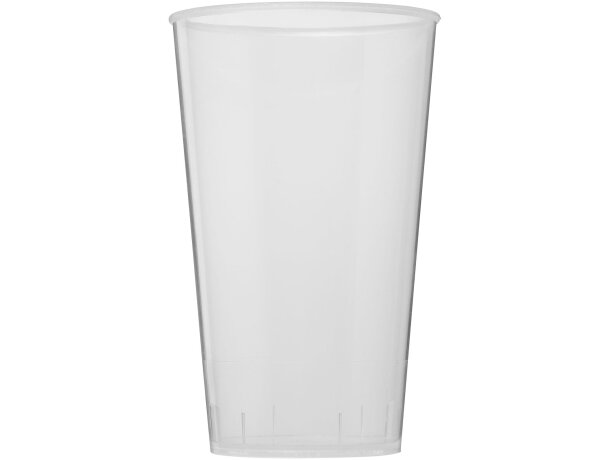 Vaso de plástico de 375 ml Arena Blanco transparente detalle 38