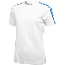 Camiseta técnica de mujer detalles de color blanca Camiseta técnica de mujer detalles de color blanca