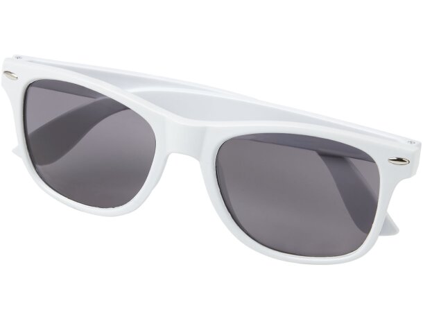 Gafas de sol Sun Ray de PET reciclado Blanco detalle 3