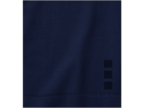 Polo de manga corta algodón BCI 200 g/m2 Elevate Life Calgary Azul marino detalle 45
