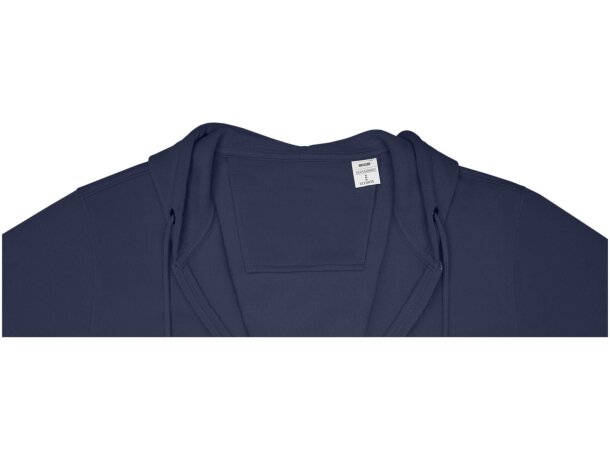 Sudadera con capucha y cremallera completa hombre Theron Azul marino detalle 24