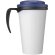 Brite-Americano® Grande taza 350 ml mug con tapa antigoteo Negro intenso/azul detalle 5