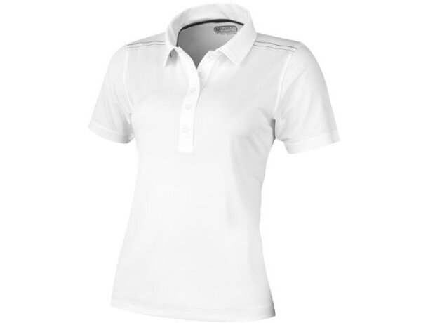 polo blanco mujer manga corta
