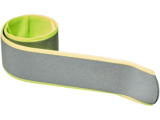 Pulsera Felix reflectante enrollable poliéster alta visibilidad Verde neón detalle 17