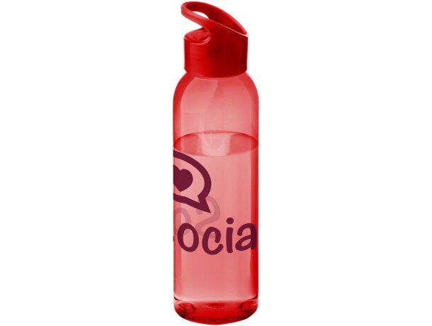 Botella de 650 ml con tapa de rosca personalizada original rojo