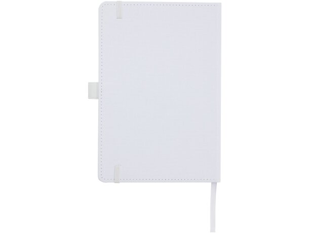 Libreta tapa dura plástico oceánico reciclado Thalaasa FSC Blanco detalle 3