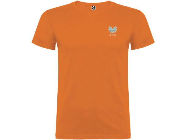 Camiseta infantil Beagle Roly de algodón con cuello redondo Naranja detalle 25