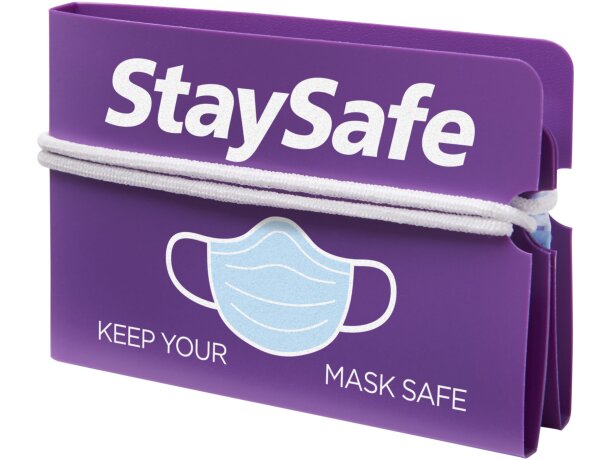 Neceser plegable para mascarillas Madden Morado detalle 22