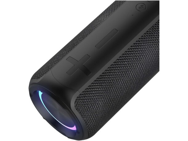 Altavoz Bluetooth Prixton Echo Box con certificación IPX6 Negro intenso detalle 3
