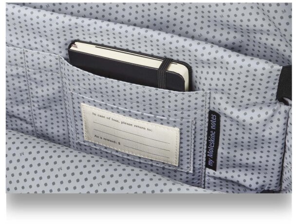 Mochila Moleskine Classic para portátil 15 pulgadas Negro intenso detalle 7