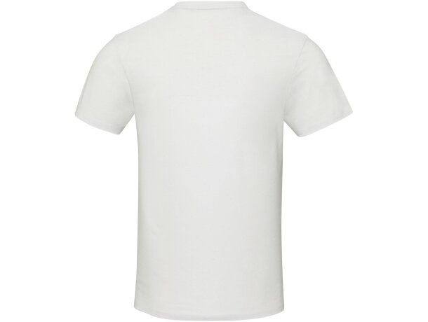 Camiseta unisex reciclada Aware Avalite con trazabilidad QR Blanco detalle 15