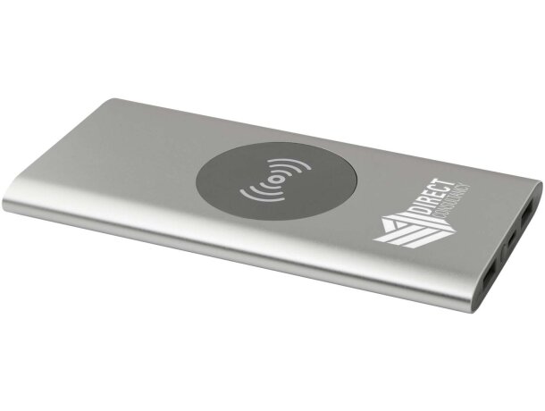Batería externa inalámbrica Juice 8000 mAh aluminio reciclado Plateado detalle 21