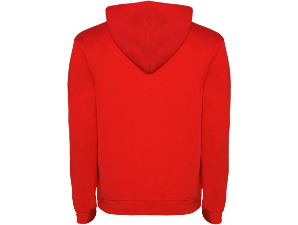 Sudadera con capucha infantil Urban Roly bicolor personalizable Rojo/negro intenso detalle 17