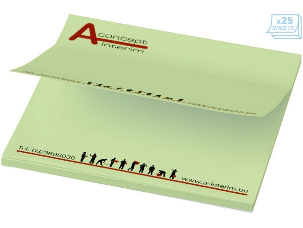 Notas adhesivas Sticky-Mate 75x75 con certificación FSC Verde nenta detalle 11