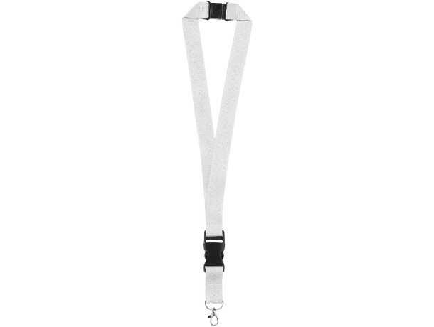 Lanyard con hebilla Blanco detalle 7