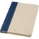 Libreta tapa dura A5 Liliana en rPET y papel caña de azúcar Azul hale