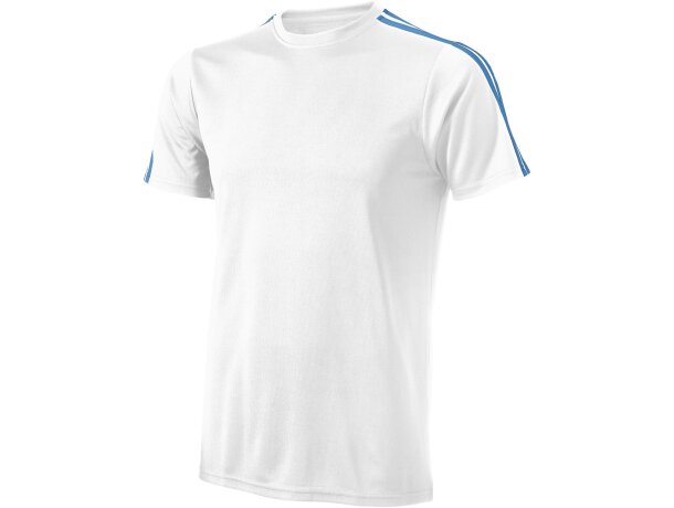 Camiseta técnica con detalles de color unisex blanca Camiseta técnica con detalles de color unisex blanca