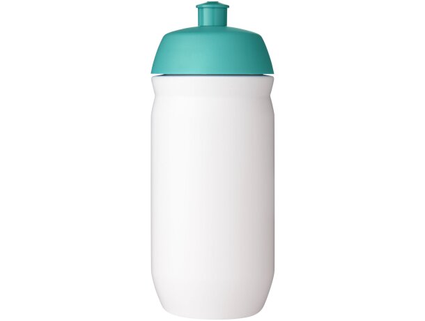 Bidón deportivo de 500 ml HydroFlex™ Azul aqua/blanco detalle 50