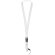 Lanyard con hebilla separable y enganche para móvil Sagan Blanco