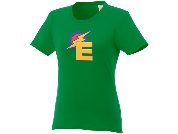 Camiseta de manga corta para mujer ”Heros” Verde helecho detalle 59