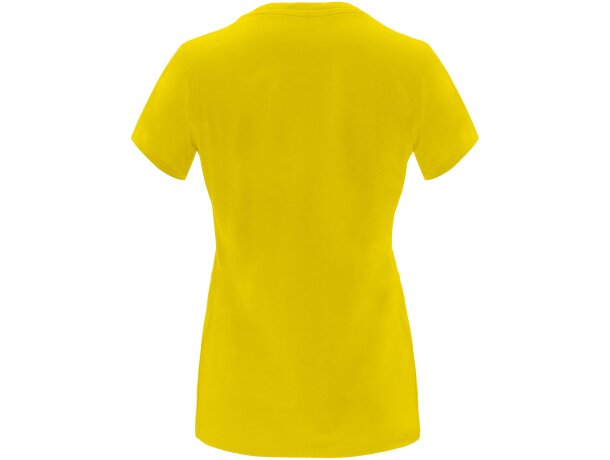 Camiseta manga corta mujer Capri Roly 100% algodón 170 g/m² Amarillo detalle 10