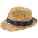 Sombrero de paja Pricus natural con banda personalizable Azul marino/natural detalle 9