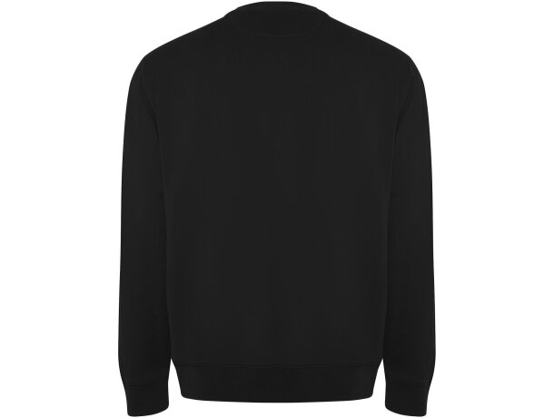 Sudadera cuello redondo algodón orgánico Batian unisex Roly Rojo detalle 28