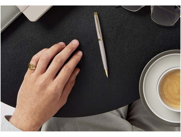 Bolígrafo Waterman Hemisphere acero inoxidable lacado Gris detalle 12