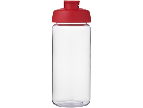 Bidón deportivo con tapa Flip de 600 ml H2O Active® Octave Tritan™ Transparente claro/rojo detalle 9