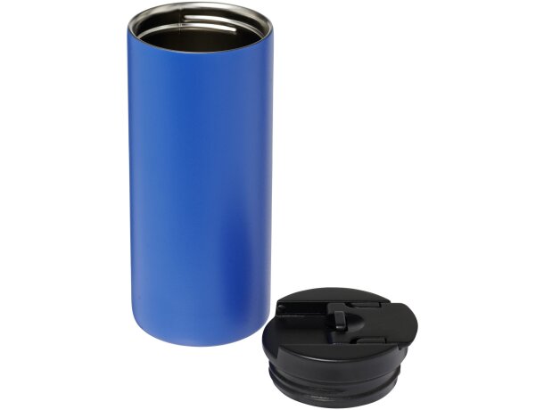 Vaso de 360 ml con aislamiento de cobre al vacío Lebou Azul real detalle 11