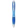 Bolígrafo blanco y transparente azul aqua
