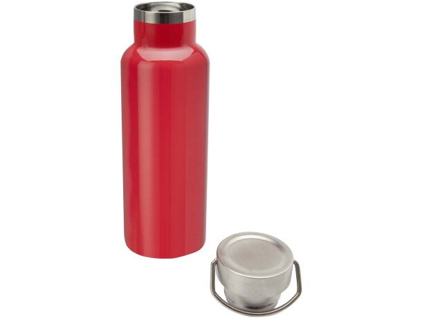 Botella térmica Thor 500ml con acero inoxidable reciclado Rojo detalle 4