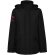 Parka acolchada America de Roly para mujer en poliéster reciclado Negro intenso detalle 1