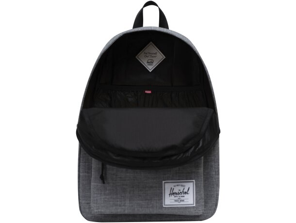 Mochila Herschel Classic reciclada 26L con funda para portátil Gris mezcla detalle 14