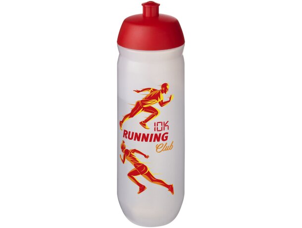 Bidón deportivo HydroFlex estrujable 750ml con tapa abatible Rojo/blanco transparente detalle 35