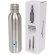 Botella termo con logo con tapa de rosca en acero inoxidable Thor Plateado detalle 8