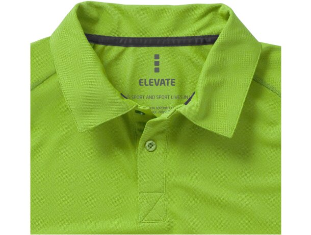 Polo unisex manga corta ottawa de Elevate 220 gr Verde manzana detalle 28