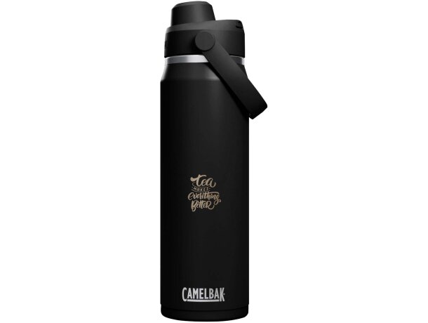 Botella térmica CamelBak Thrive Chug 740ml acero inoxidable Negro intenso detalle 1