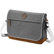 Bandolera de poliéster para portátil de 14" personalizada gris medio Bandolera de poliéster para portátil de 14" personalizada gris medio