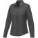 Camisa manga larga mujer Pollux Oxford entallada personalizable Gris tormenta